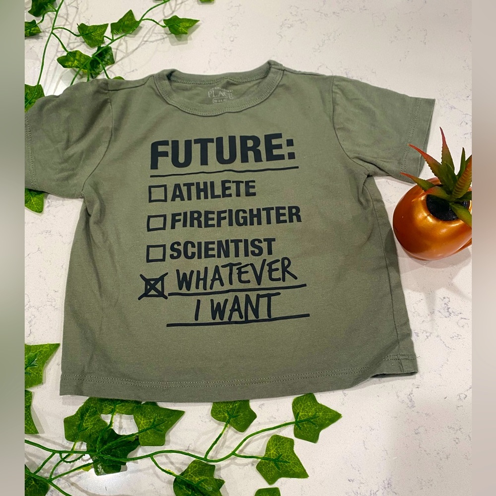 Tees 4/$15 Adorable and inspiring Children’s Place graphic tee for kids 18-24m
